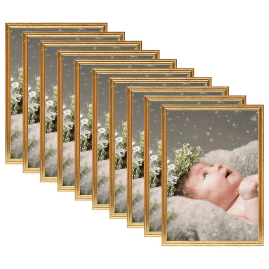 Fotolijsten 10 St Voor Tafel 15X21 Cm Mdf Goudkleurig