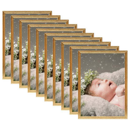 Fotolijsten 10 St Voor Tafel 18X24 Cm Mdf Goudkleurig