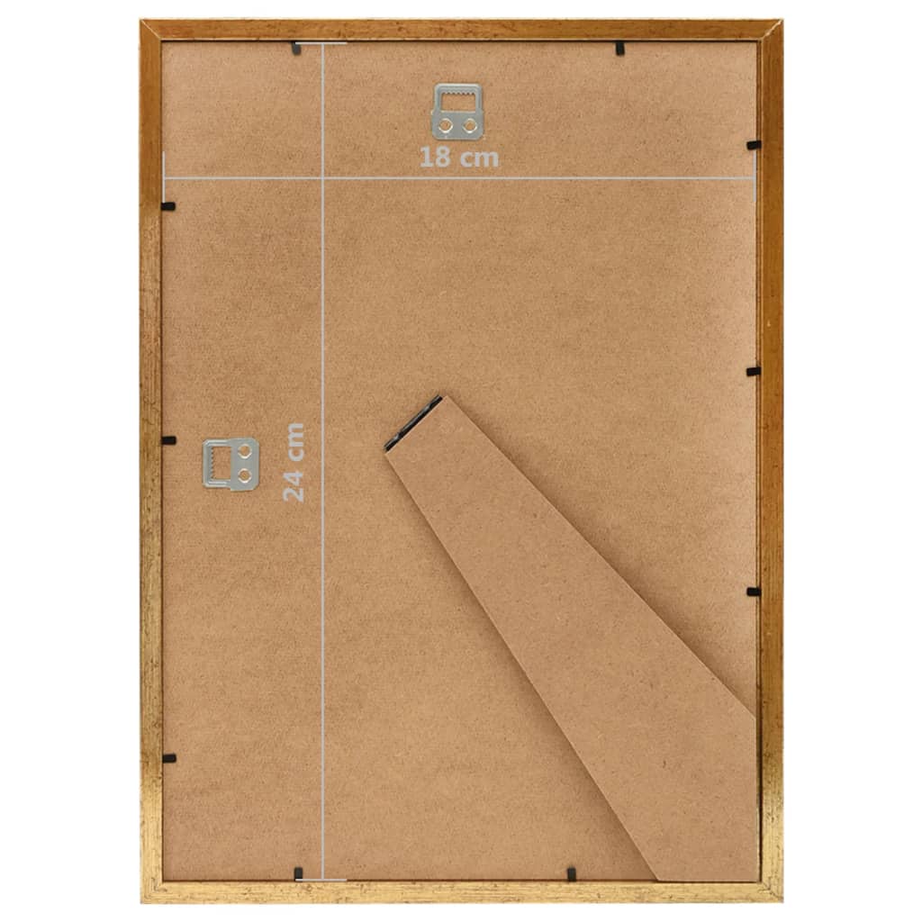 Fotolijsten 10 St Voor Tafel 18X24 Cm Mdf Goudkleurig