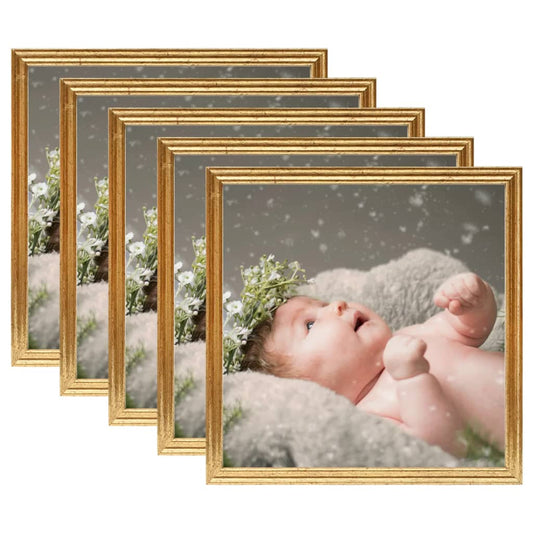 Fotolijsten 5 St Voor Tafel 20X20 Cm Mdf Goudkleurig