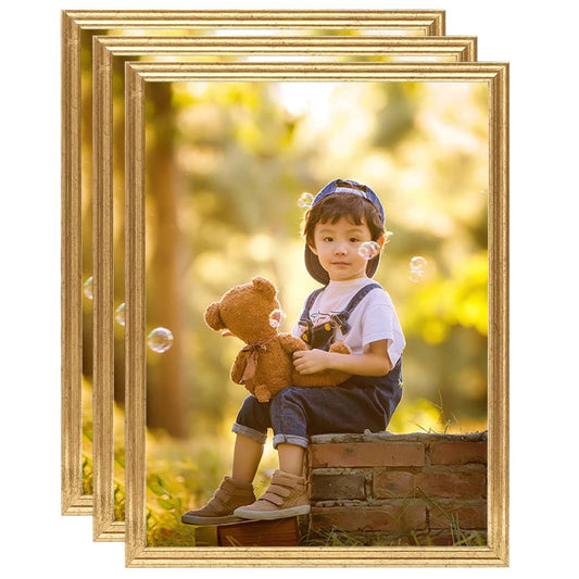 Fotolijsten 3 St Voor Tafel 20X25 Cm Mdf Goudkleurig