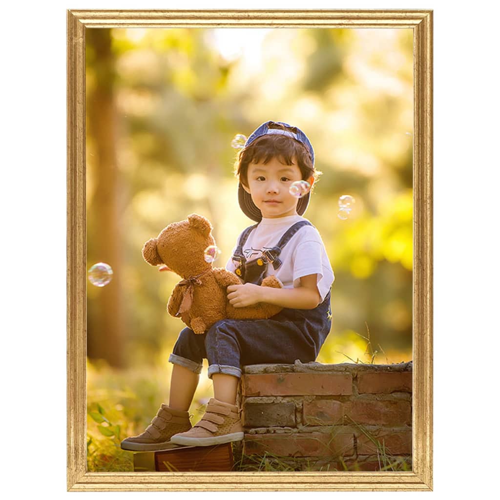 Fotolijsten 3 St Voor Tafel 20X25 Cm Mdf Goudkleurig