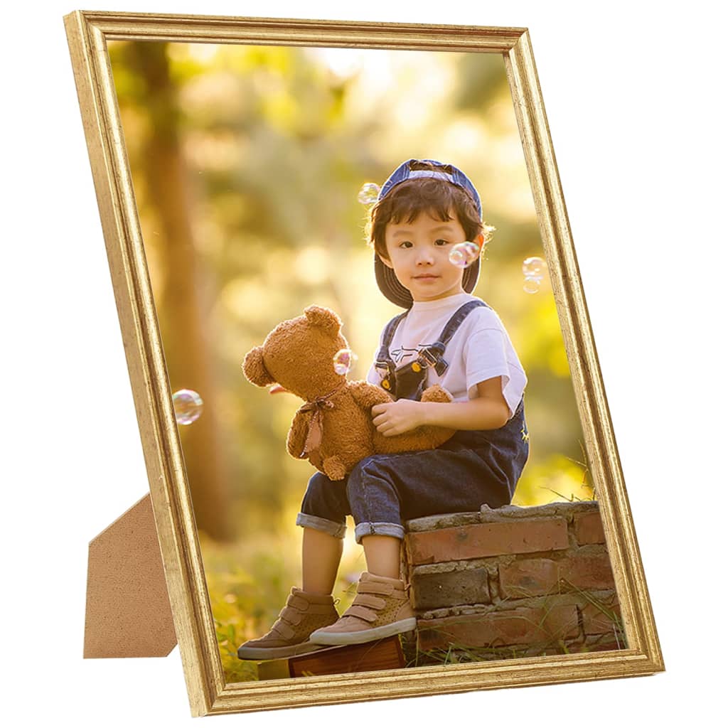 Fotolijsten 3 St Voor Tafel 20X25 Cm Mdf Goudkleurig