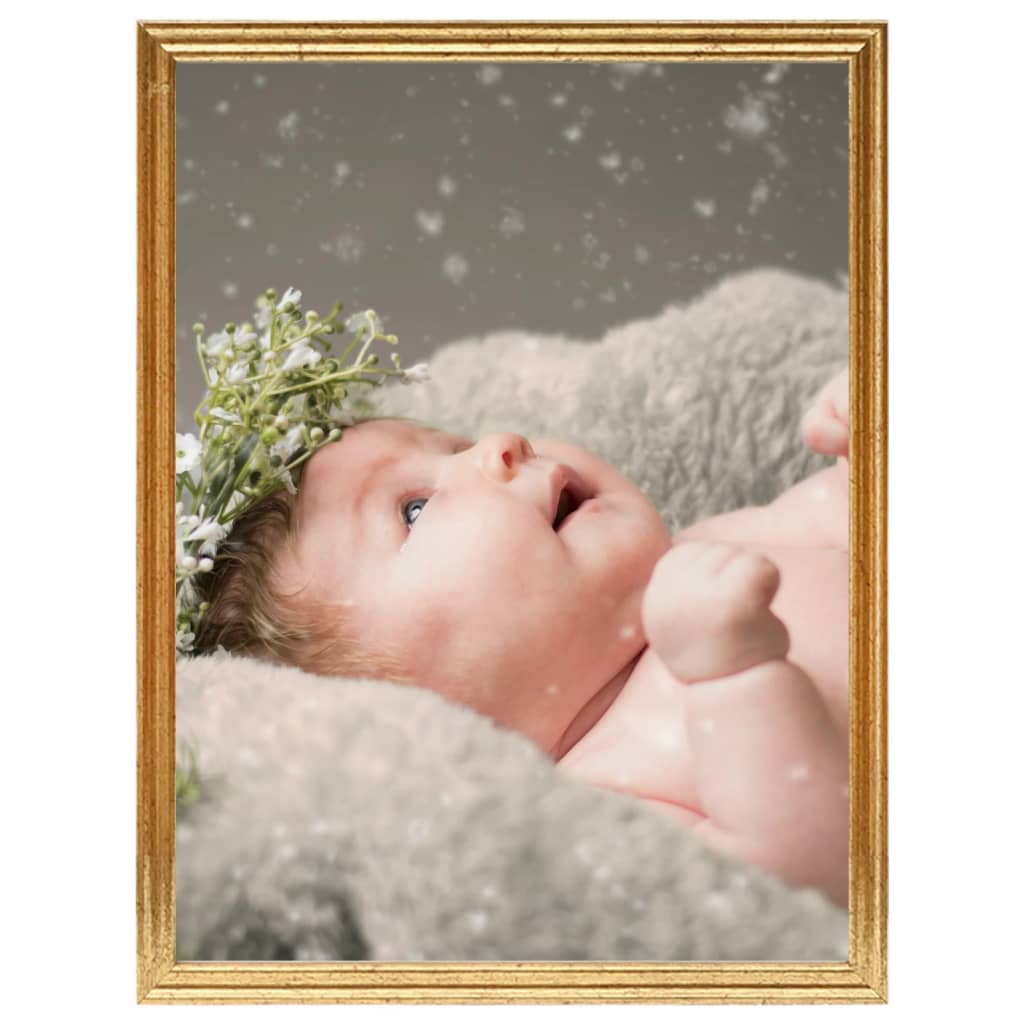 Fotolijsten 3 St Voor Wand Of Tafel 21X29,7 Cm Mdf Goudkleurig