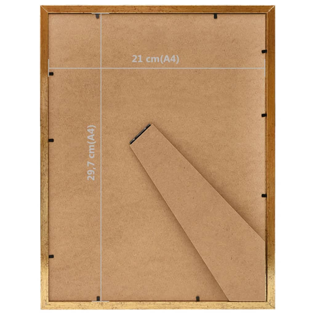 Fotolijsten 5 St Voor Tafel 21X29,7Cm Mdf Goudkleurig
