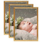 Fotolijsten 3 St Voor Wand Of Tafel 29,7X42 Cm Mdf Goudkleurig