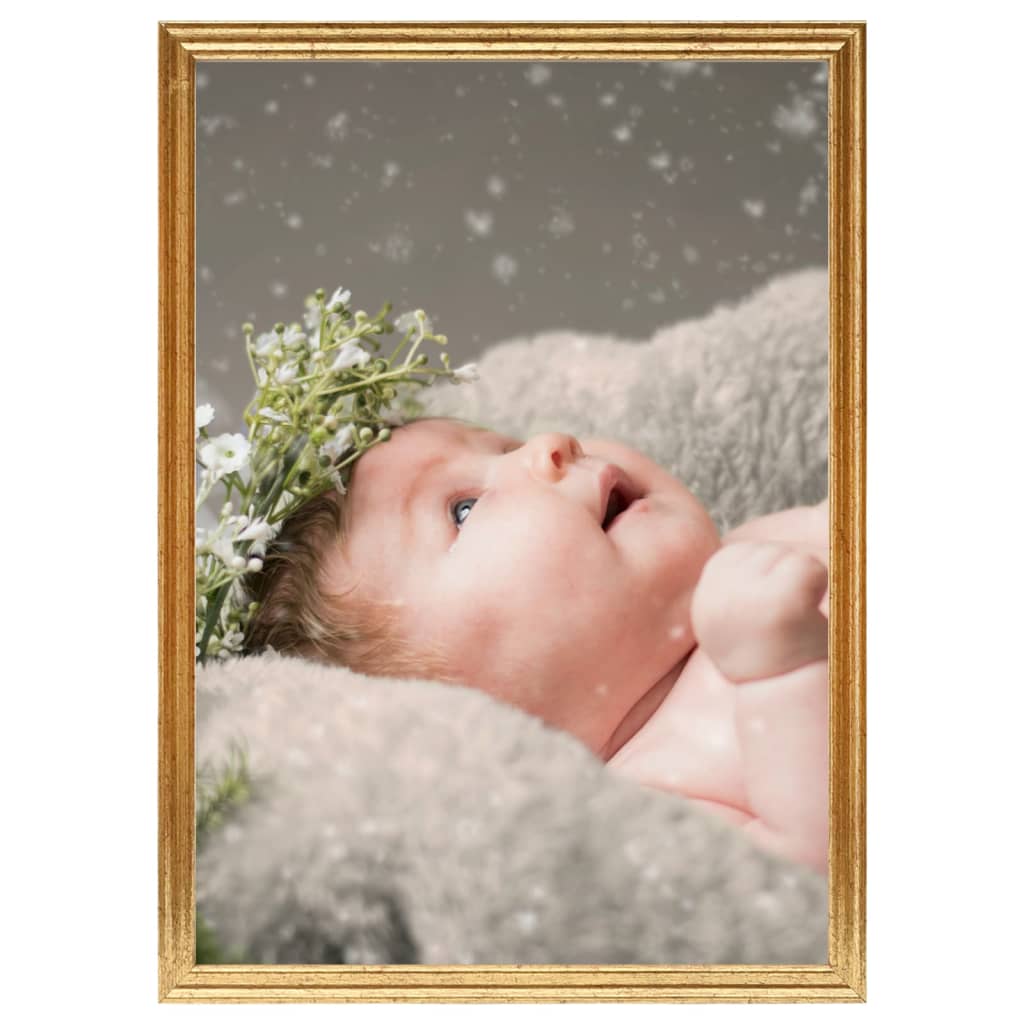 Fotolijsten 3 St Voor Wand Of Tafel 29,7X42 Cm Mdf Goudkleurig