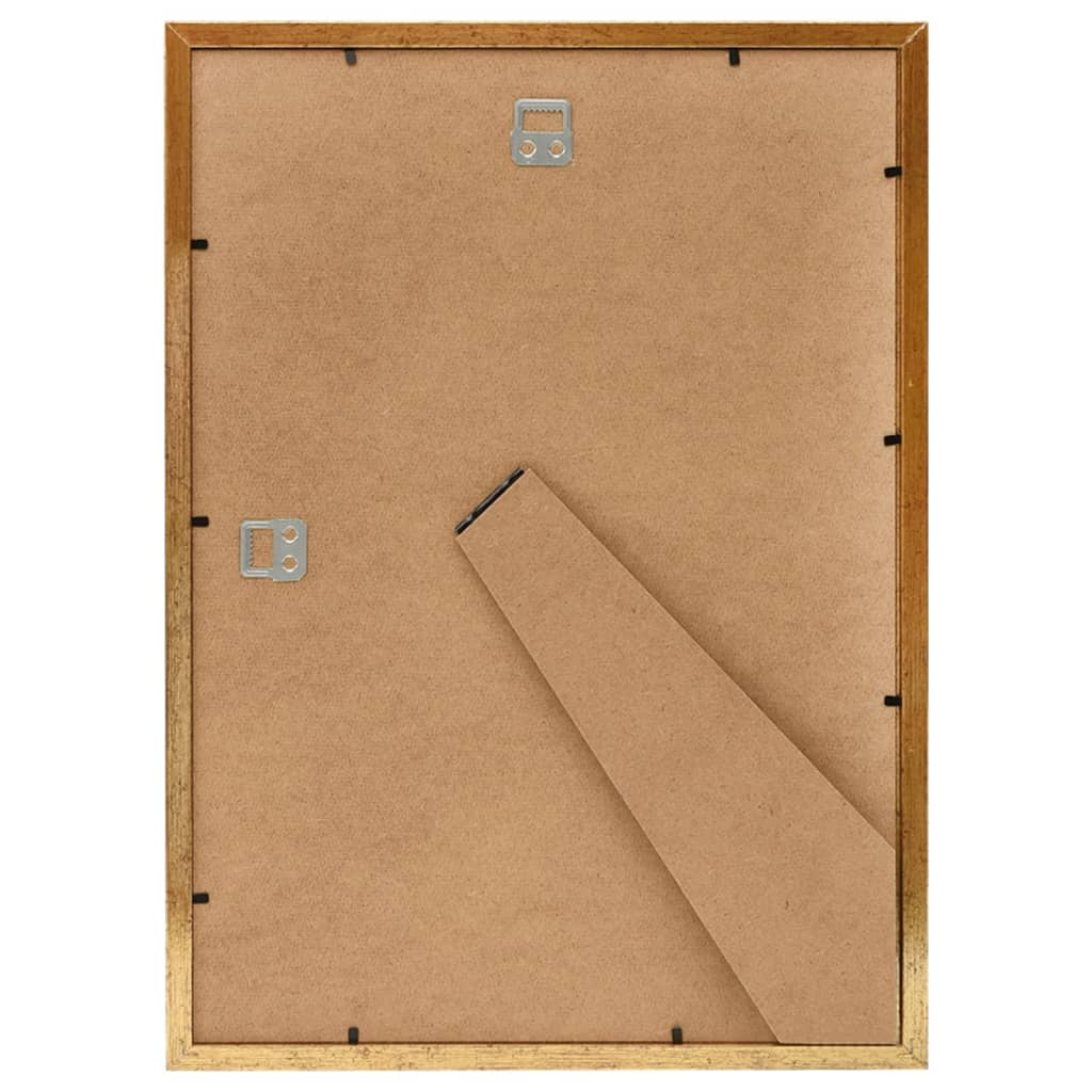 Fotolijsten 3 St Voor Wand Of Tafel 29,7X42 Cm Mdf Goudkleurig