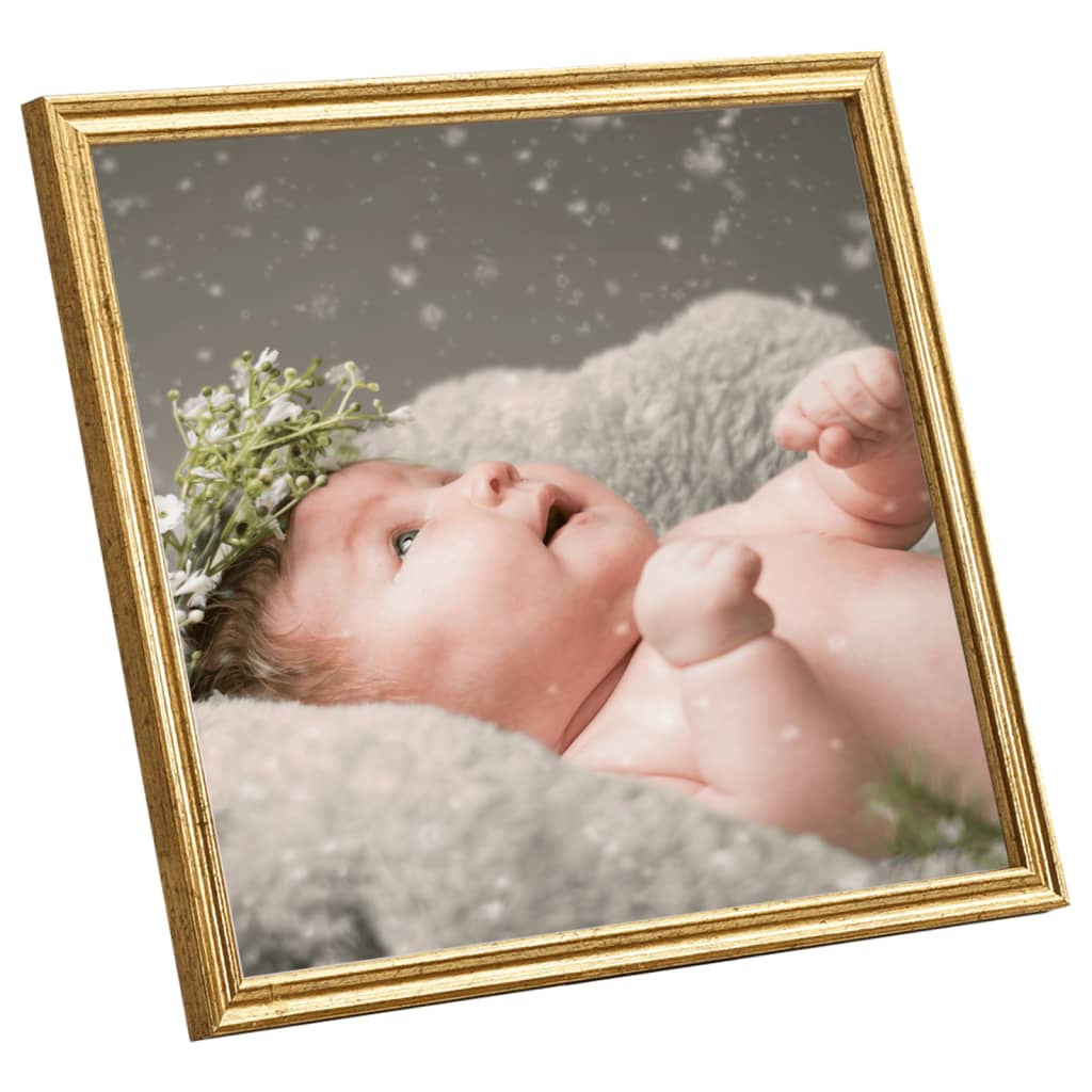 Fotolijsten 3 St Voor Tafel 30X30 Cm Mdf Goudkleurig