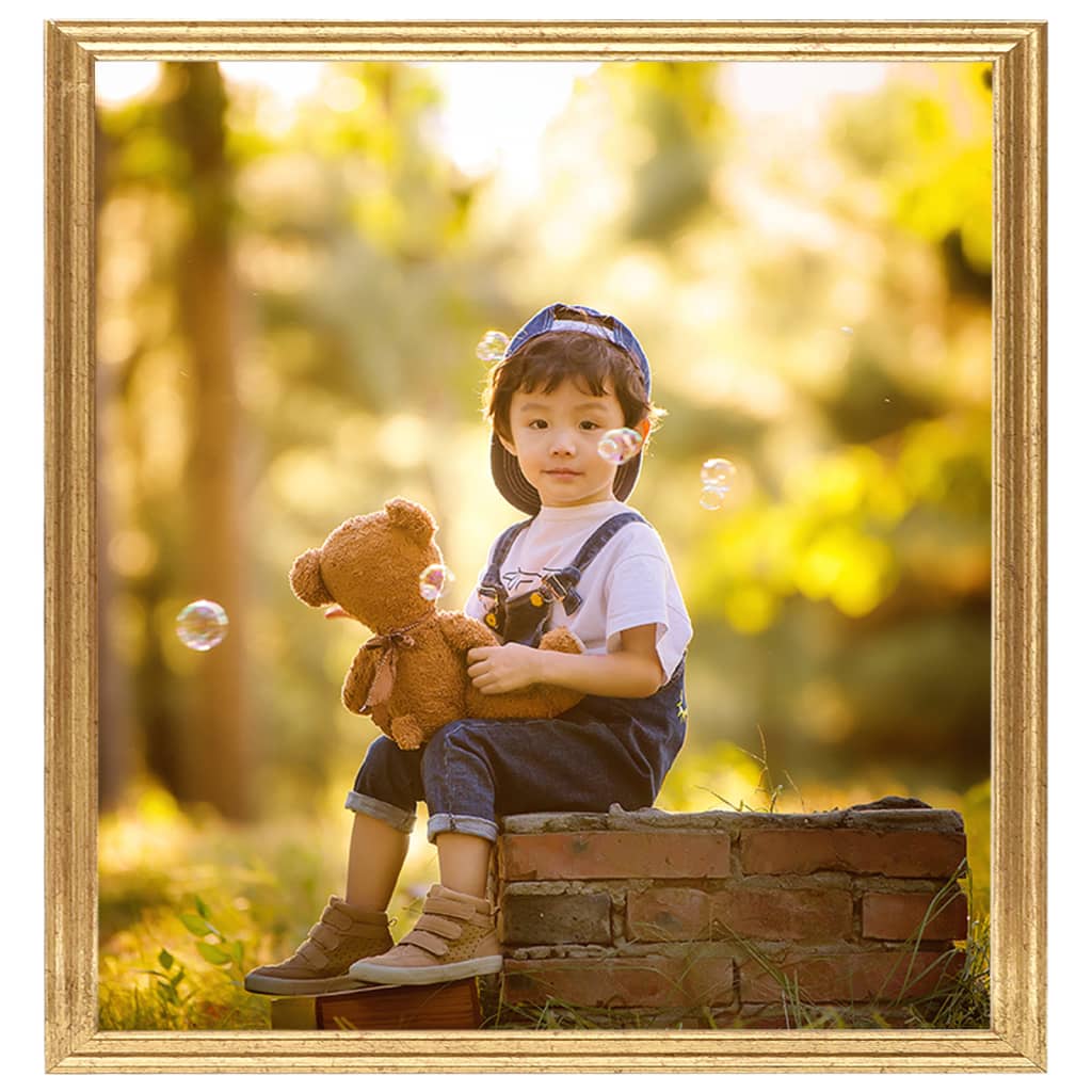 Fotolijsten 3 St Voor Wand 40X40 Cm Mdf Goudkleurig