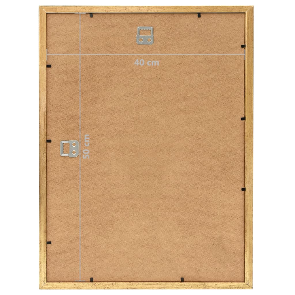 Fotolijsten 3 St Voor Wand 40X50 Cm Mdf Goudkleurig