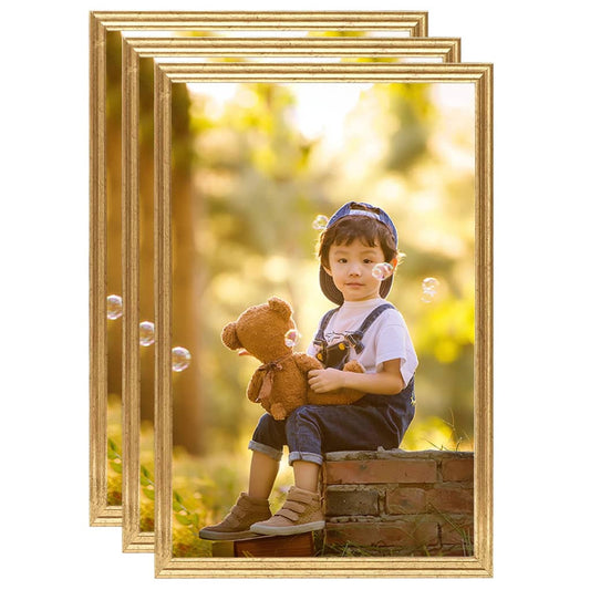 Fotolijsten 3 St Voor Wand Of Tafel 42X59,4 Cm Mdf Goudkleurig
