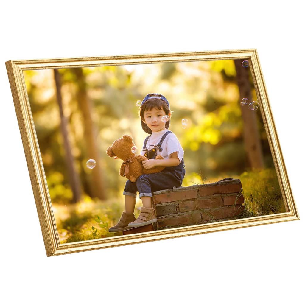 Fotolijsten 3 St Voor Wand Of Tafel 42X59,4 Cm Mdf Goudkleurig
