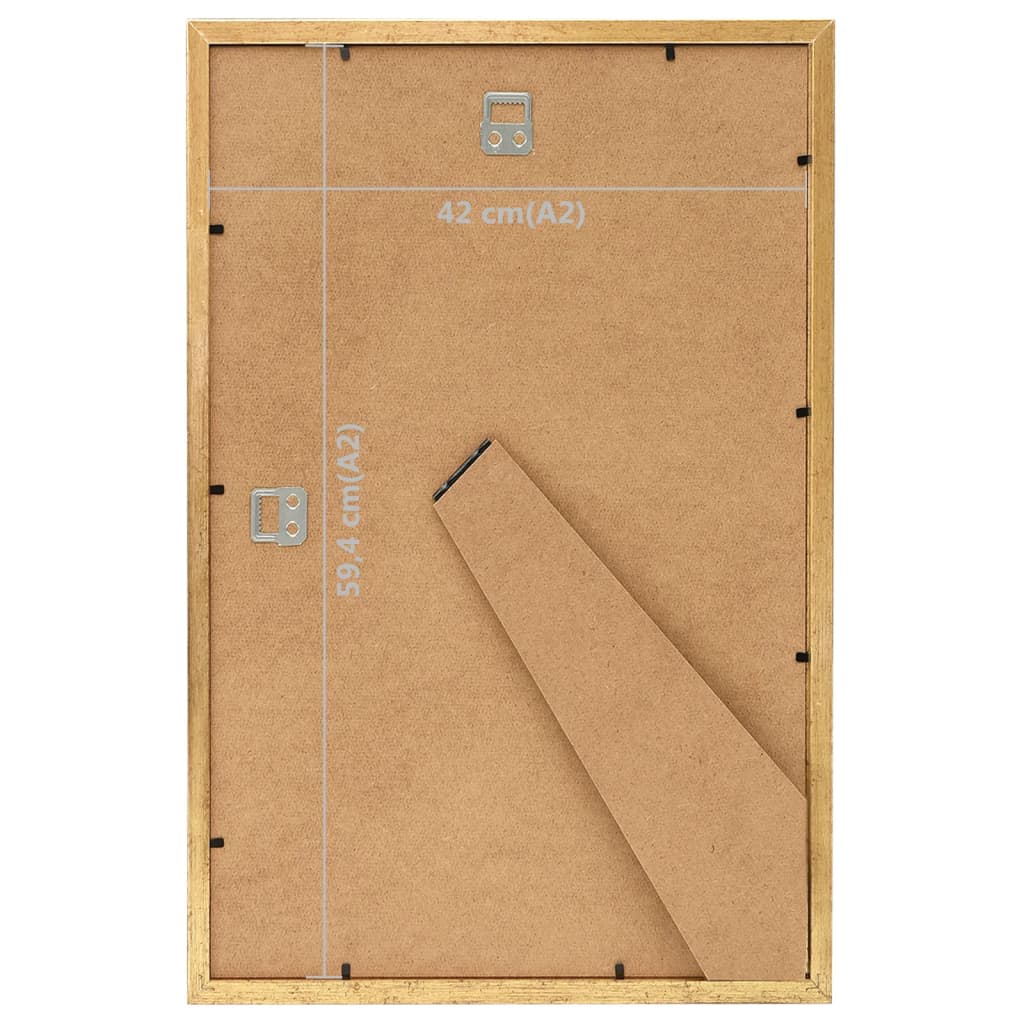 Fotolijsten 3 St Voor Wand Of Tafel 42X59,4 Cm Mdf Goudkleurig