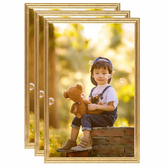Fotolijsten 3 St Voor Wand 59,4X84Cm Mdf Goudkleurig