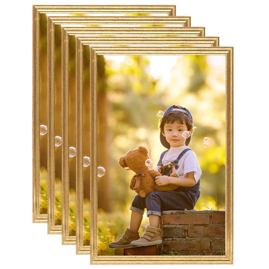 Fotolijsten 5 St Voor Wand Of Tafel 59,4X84 Cm Mdf Goudkleurig
