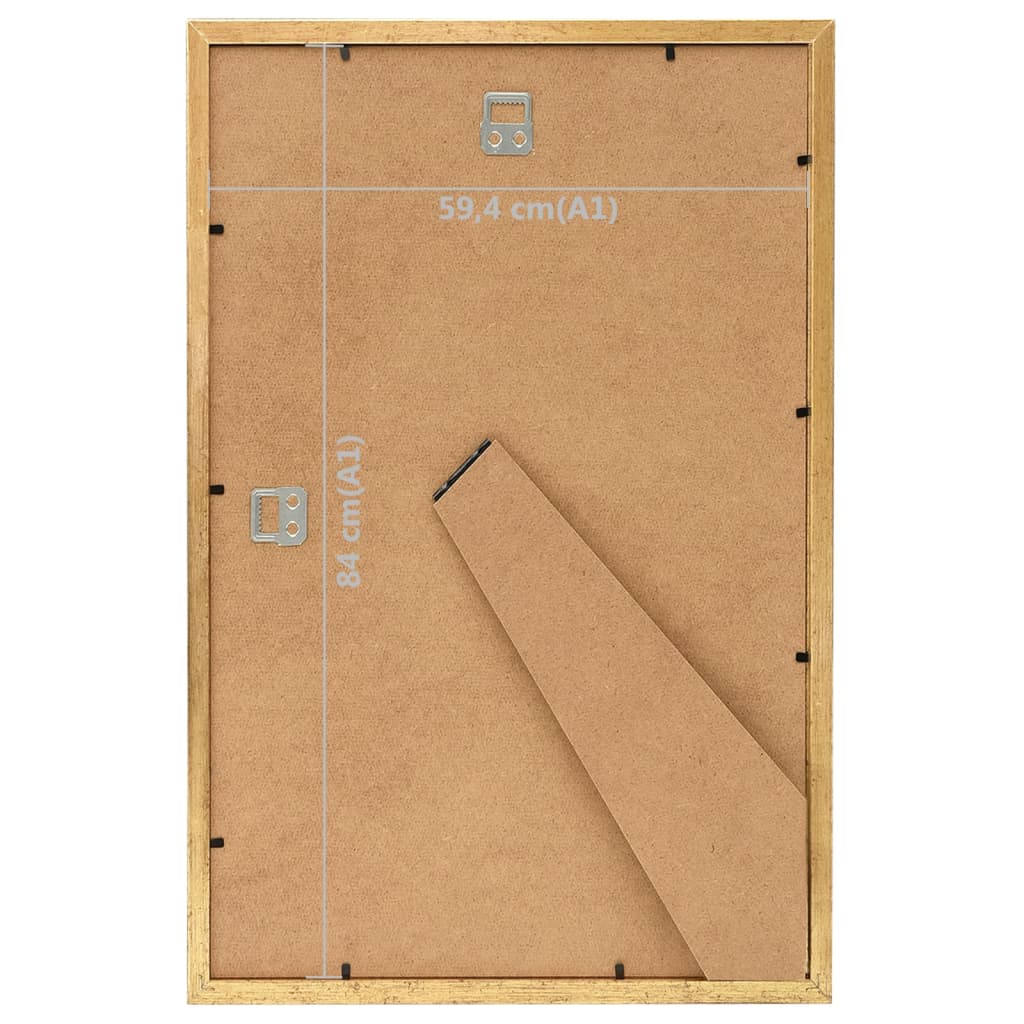 Fotolijsten 5 St Voor Wand Of Tafel 59,4X84 Cm Mdf Goudkleurig