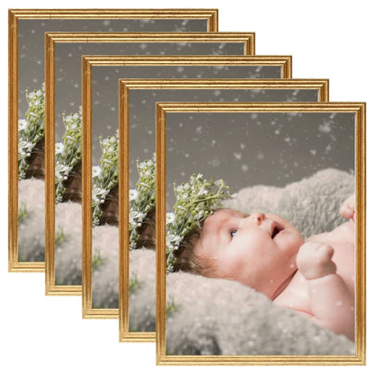 Fotolijsten 5 St Voor Wand Of Tafel 70X90 Cm Mdf Goudkleurig