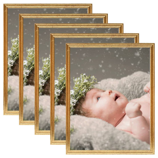 Fotolijsten 5 St Voor Wand Of Tafel 70X90 Cm Mdf Goudkleurig
