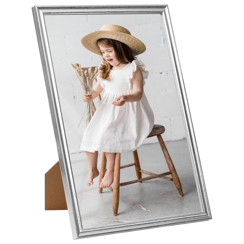 Fotolijsten 10 St Voor Tafel 15X21Cm Mdf Zilverkleurig