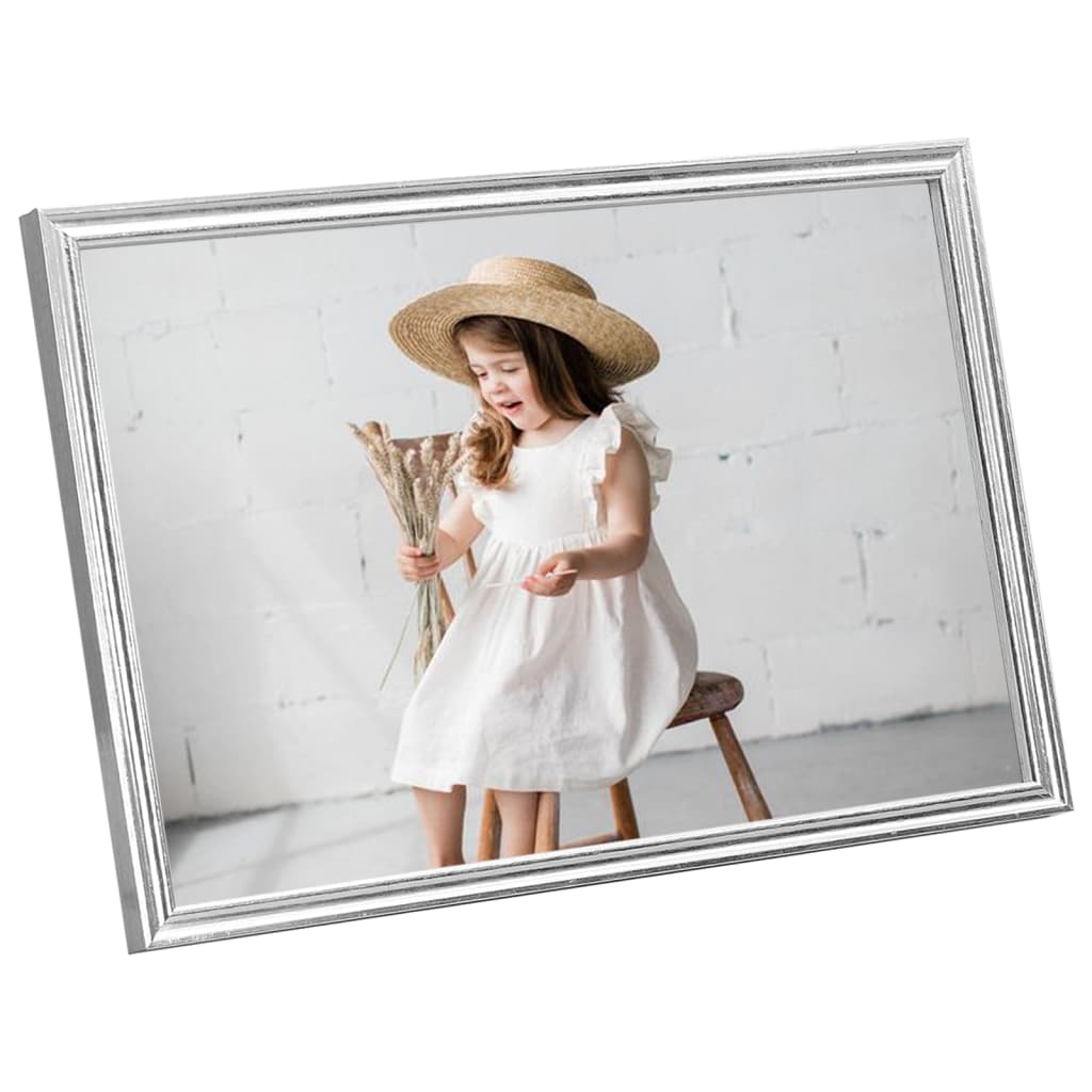Fotolijsten 10 St Voor Tafel 15X21Cm Mdf Zilverkleurig