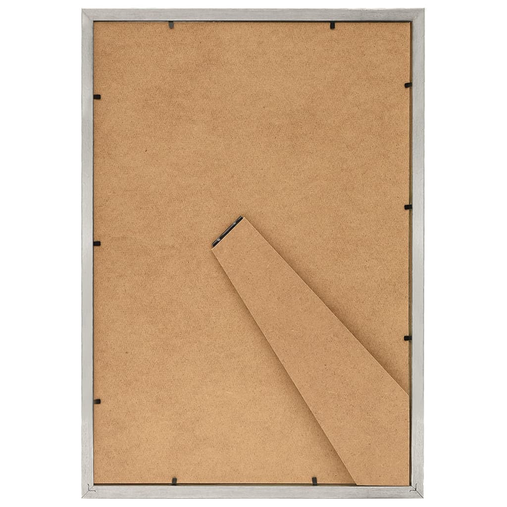 Fotolijsten 10 St Voor Wand Of Tafel 18X24 Cm Mdf Zilverkleurig