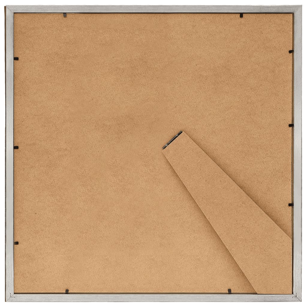 Fotolijsten 5 St Voor Wand Of Tafel 20X20 Cm Mdf Zilverkleurig