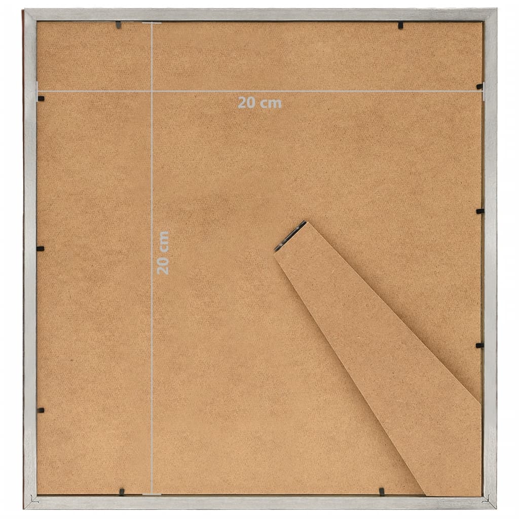 Fotolijsten 10 St Voor Tafel 20X20Cm Mdf Zilverkleurig
