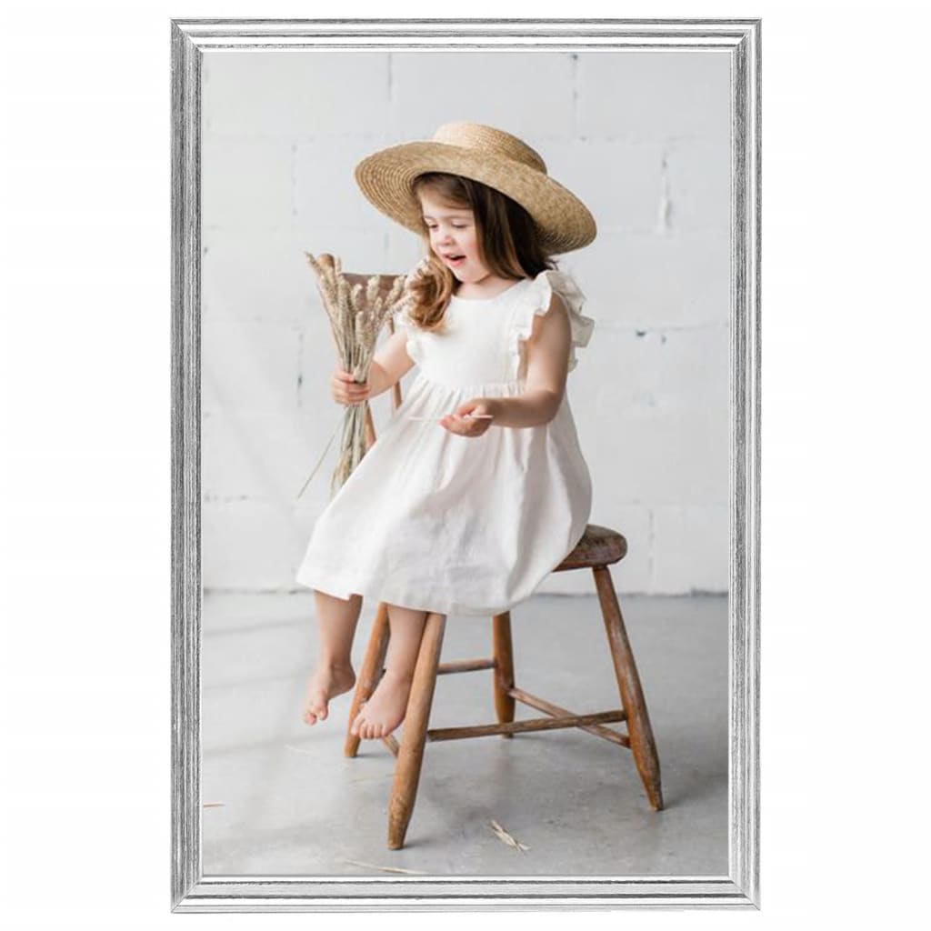 Fotolijsten 3 St Voor Wand Of Tafel 21X29,7 Cm Mdf Zilverkleur