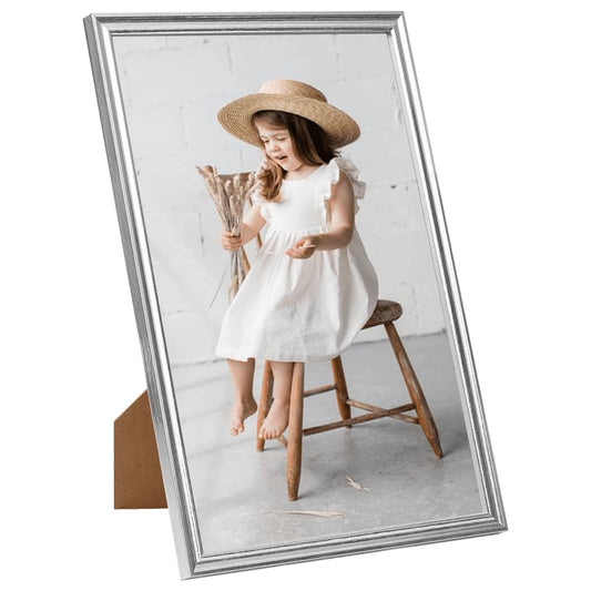 Fotolijsten 5 St Voor Wand Of Tafel 28X35 Cm Mdf Zilverkleurig