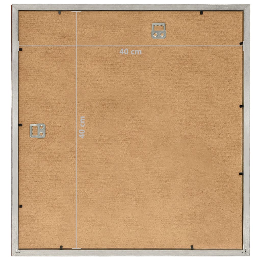 Fotolijsten 3 St Voor Wand 40X40Cm Mdf Zilverkleurig