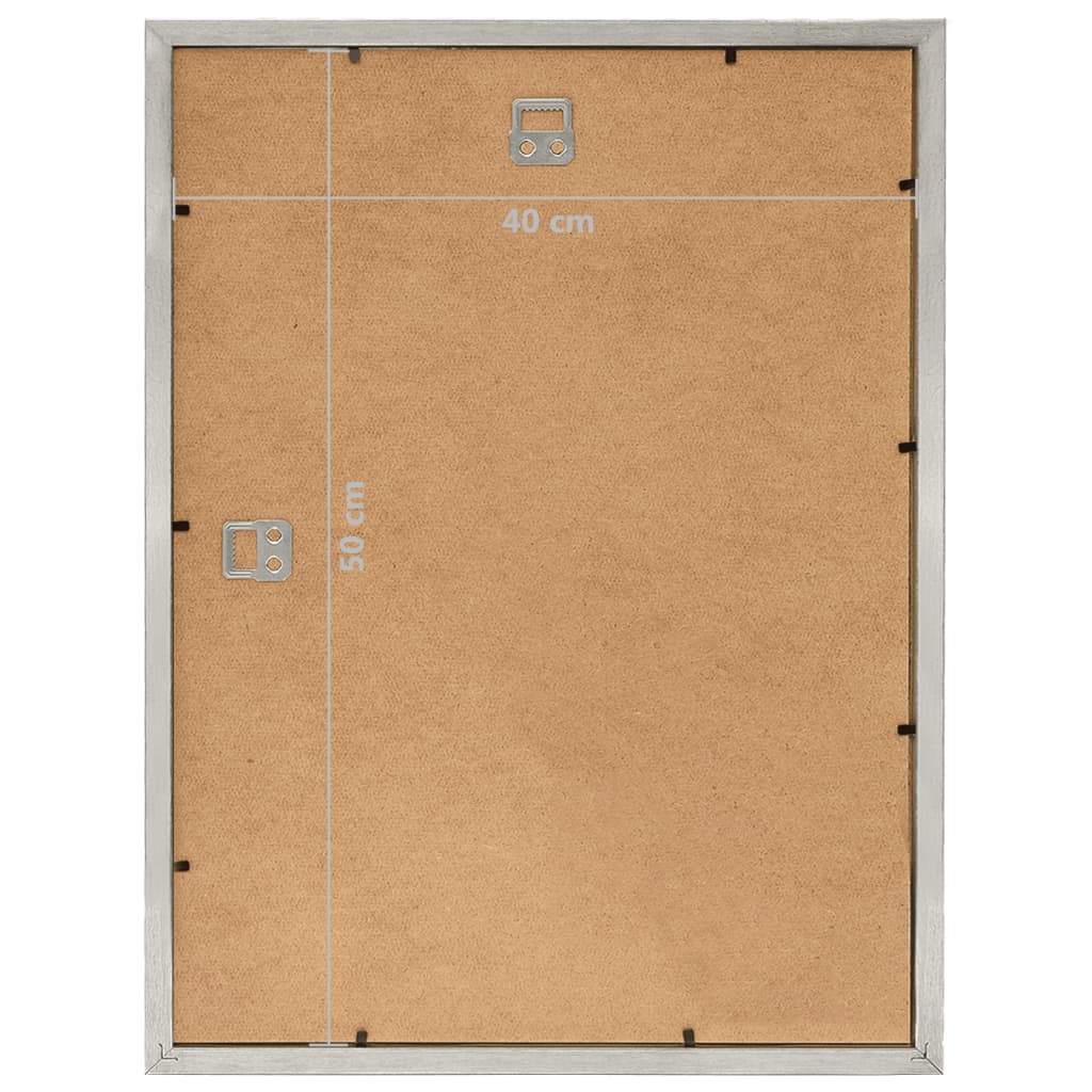 Fotolijsten 5 St Voor Wand 40X50Cm Mdf Zilverkleurig