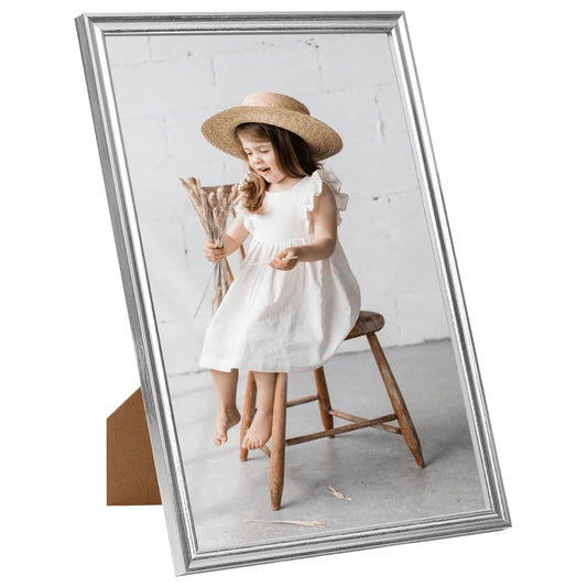 Fotolijsten 5 St Voor Wand 70X90Cm Mdf Zilverkleurig