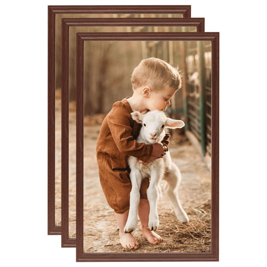 Fotolijsten 3 St Voor Tafel 10X15 Cm Mdf Bruin