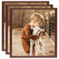 Fotolijsten 3 St Voor Tafel 20X20 Cm Mdf Bruin