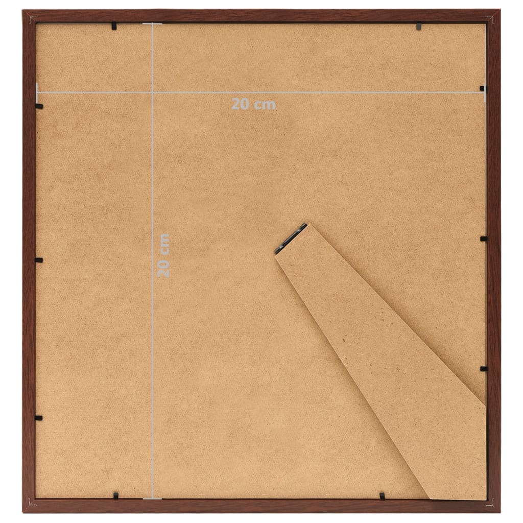 Fotolijsten 3 St Voor Tafel 20X20 Cm Mdf Bruin