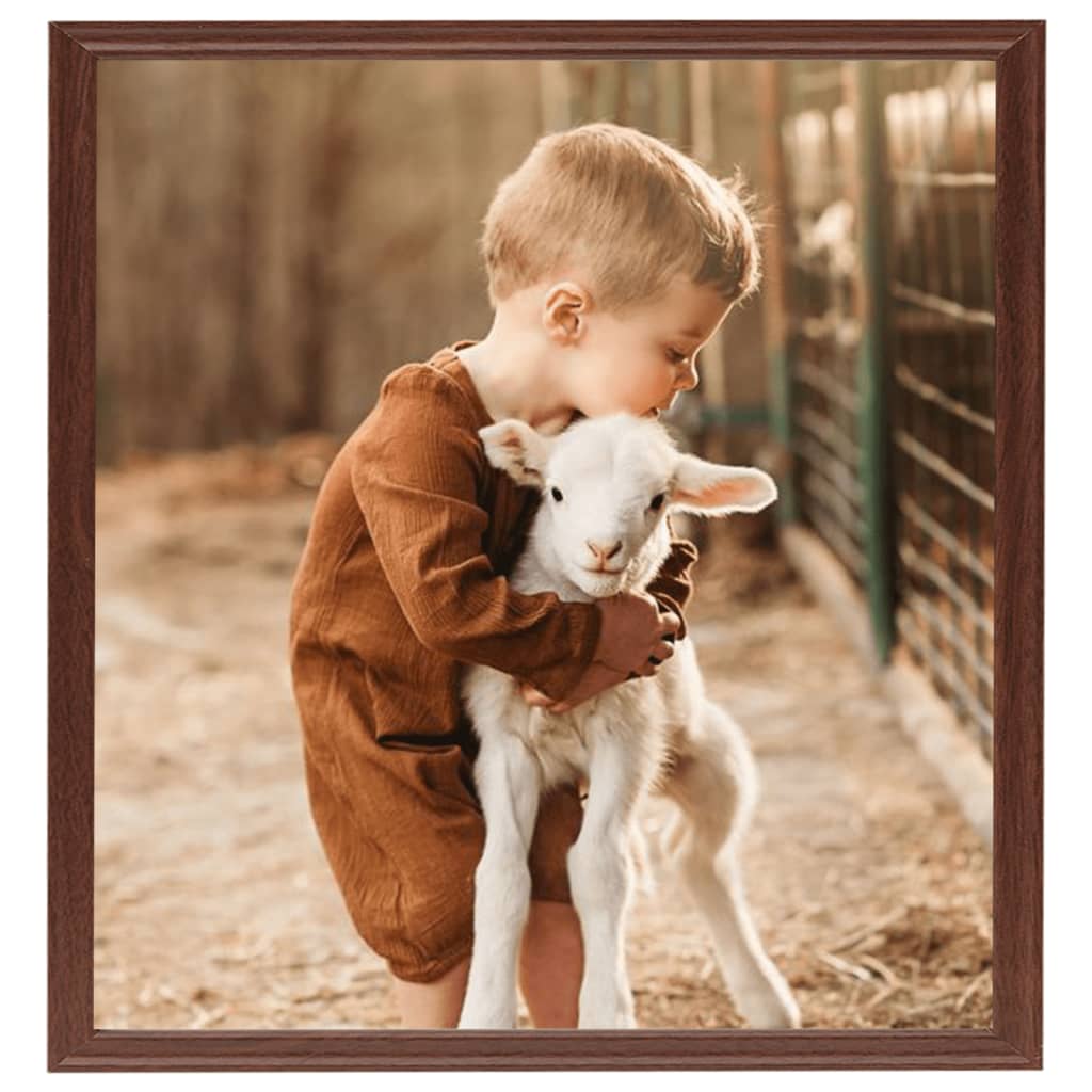 Fotolijsten 10 St Voor Wand Of Tafel 20X20 Cm Mdf Bruin
