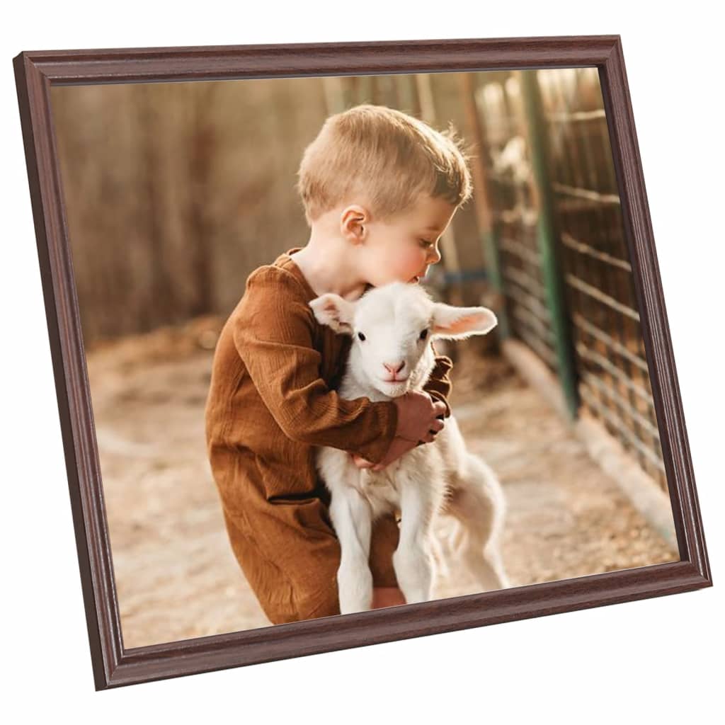 Fotolijsten 10 St Voor Wand Of Tafel 20X20 Cm Mdf Bruin