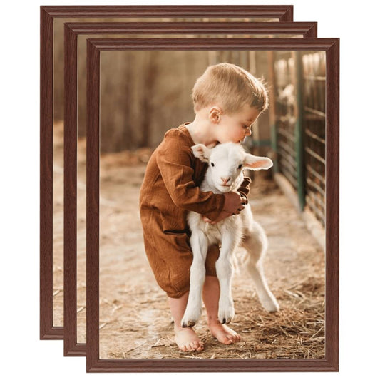 Fotolijsten 3 St Voor Tafel 20X25 Cm Mdf Bruin