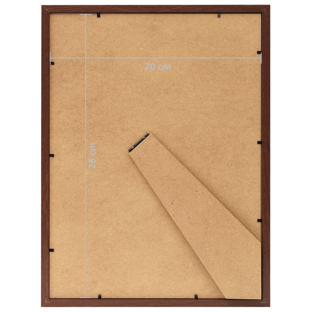 Fotolijsten 5 St Voor Wand Of Tafel 20X25 Cm Mdf Bruin