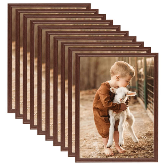 Fotolijsten 10 St Voor Tafel 20X25Cm Mdf Bruin