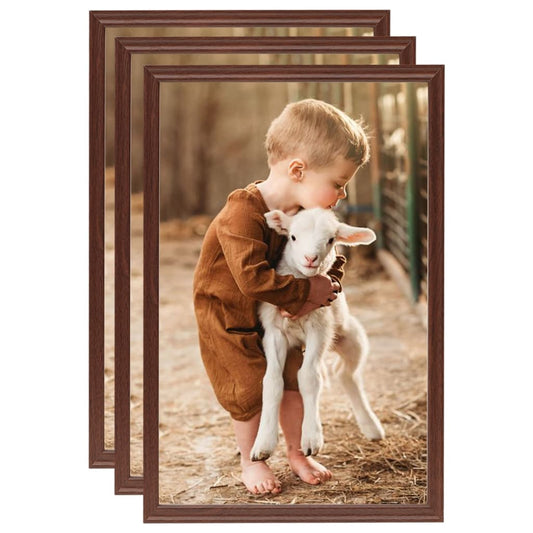 Fotolijsten 3 St Voor Tafel 21X29,7Cm Mdf Bruin
