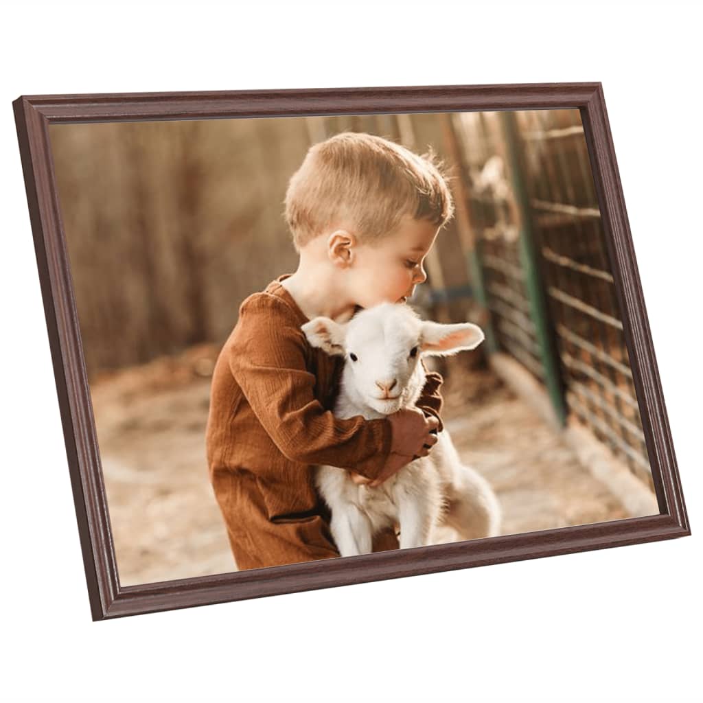 Fotolijsten 5 St Voor Wand Of Tafel 29,7X42 Cm Mdf Bruin