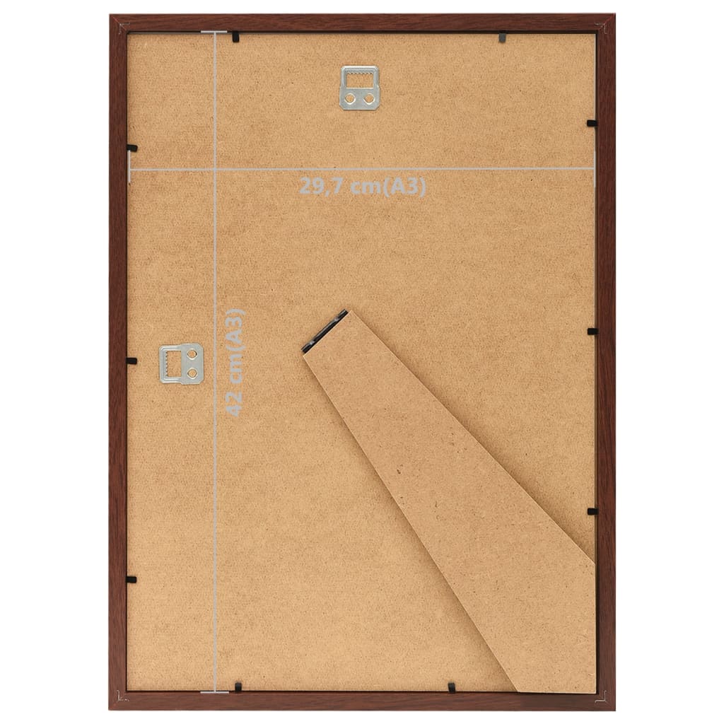 Fotolijsten 5 St Voor Wand Of Tafel 29,7X42 Cm Mdf Bruin