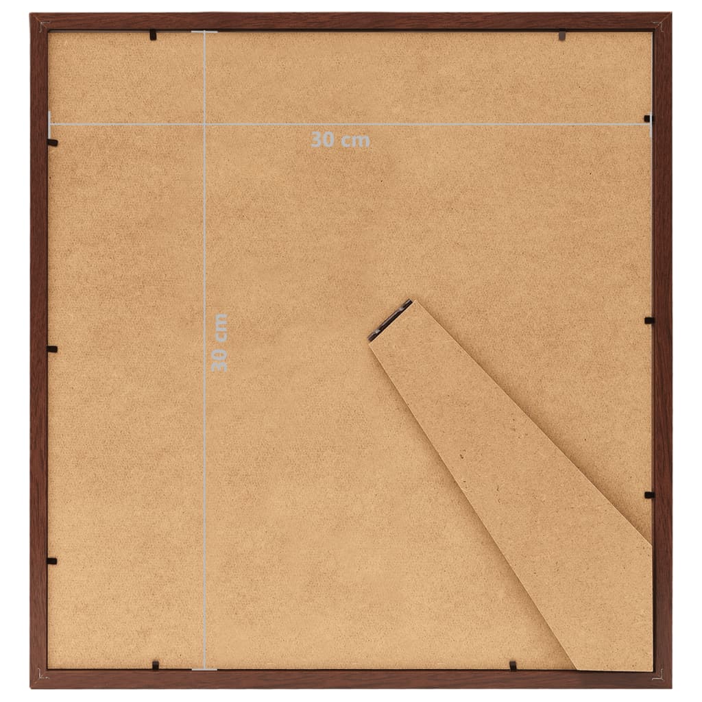 Fotolijsten 3 St Voor Tafel 30X30 Cm Mdf Bruin