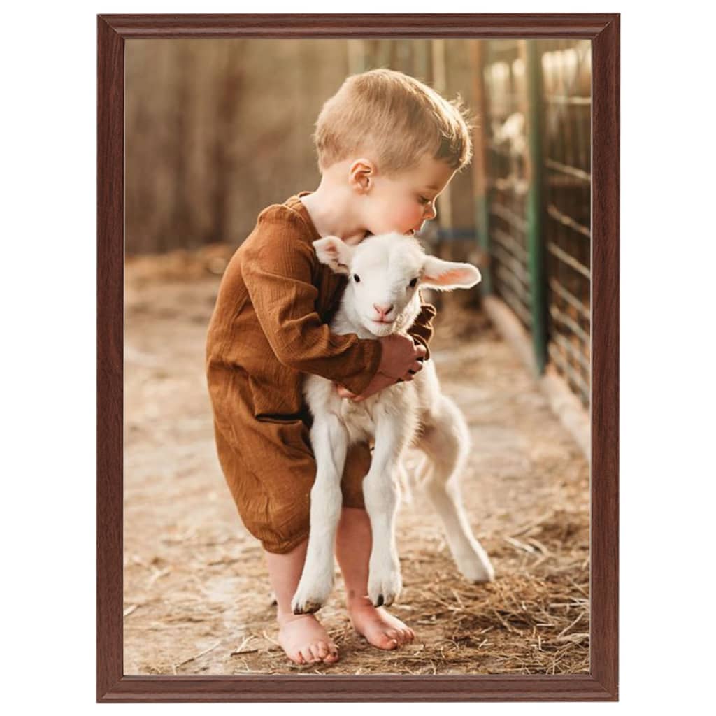 Fotolijsten 3 St Voor Wand Of Tafel 50X60 Cm Mdf Bruin