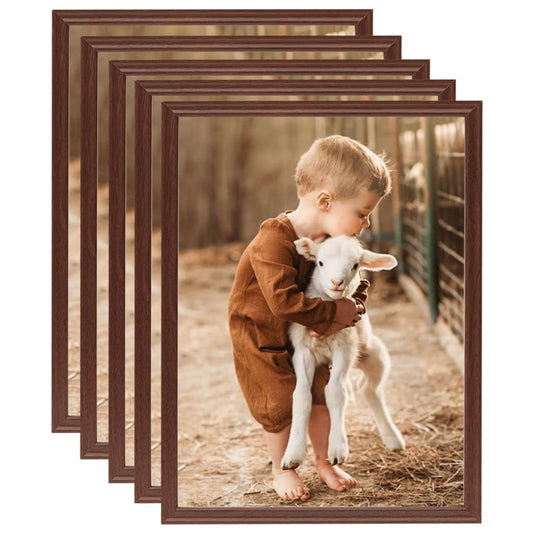 Fotolijsten 5 St Voor Wand 50X60 Cm Mdf Bruin