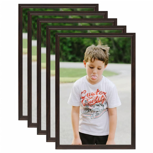 Fotolijsten 5 St Voor Wand Of Tafel 18X24 Cm Mdf Zwart