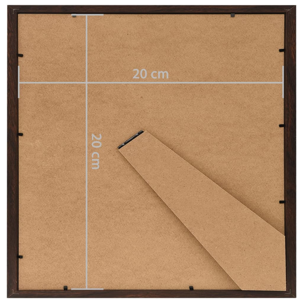 Fotolijsten 3 St Voor Tafel 20X20 Cm Mdf Zwart