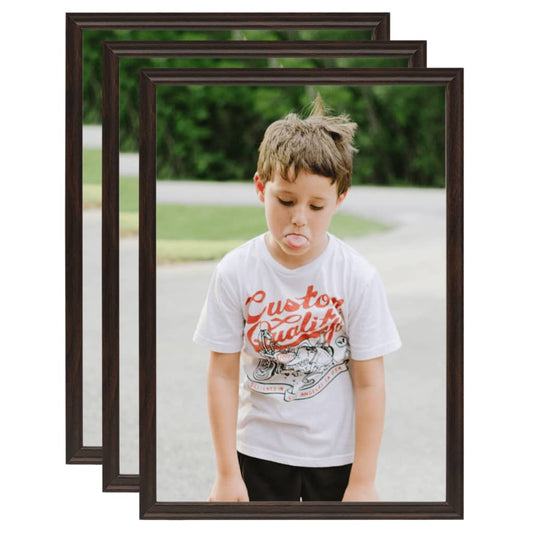 Fotolijsten 3 St Voor Wand Of Tafel 29,7X42 Cm Mdf Zwart